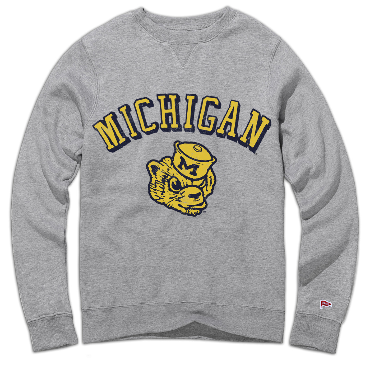 Michigan Vintage Wordmark Crewneck Sweatshirt - Streaker Sports