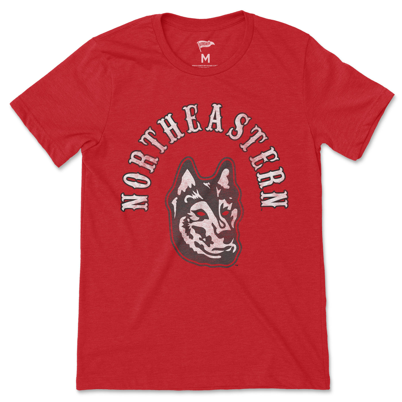 Northeastern Vintage Crest Hockey Tee - Streaker Sports