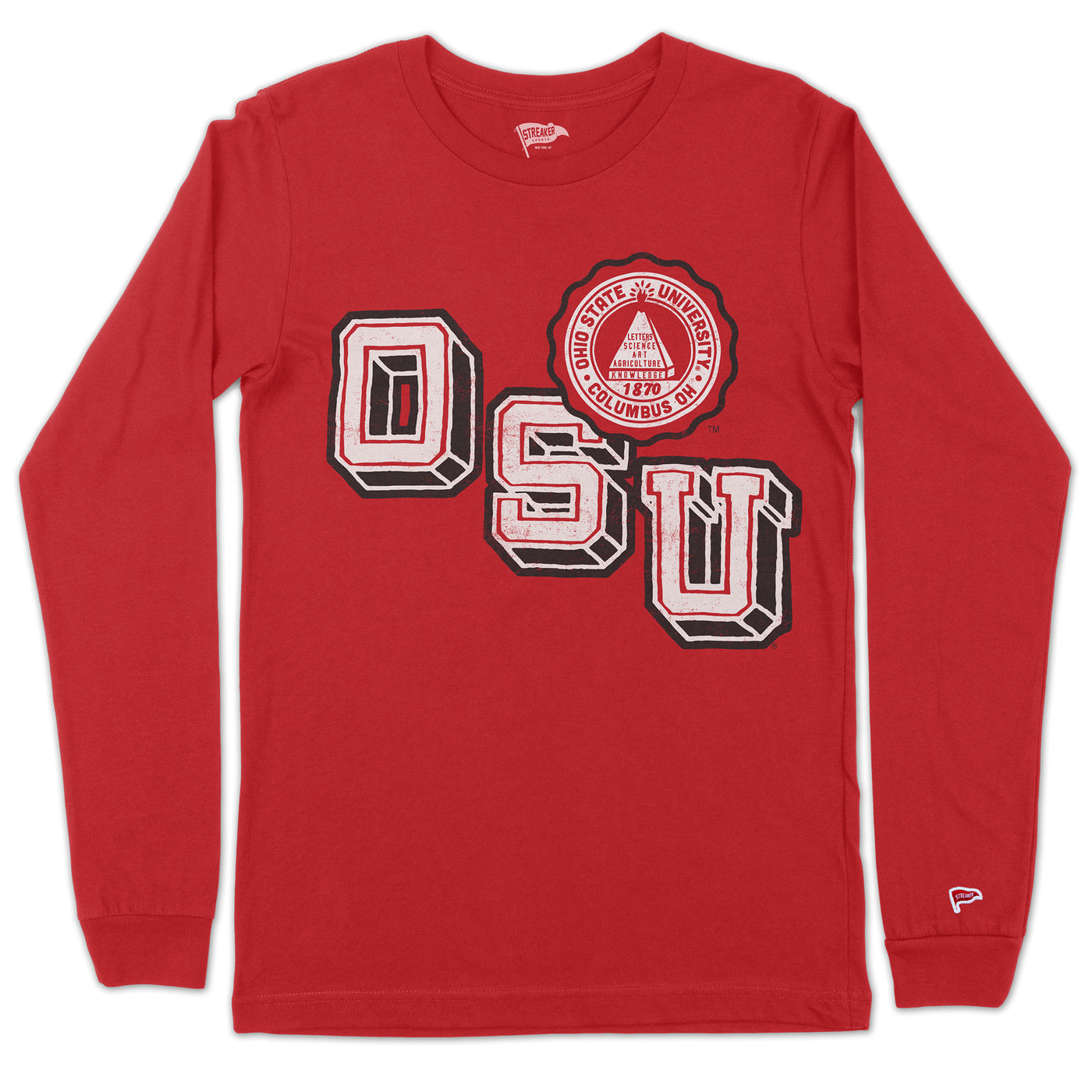 Ohio State Vintage Letterman Long Sleeve