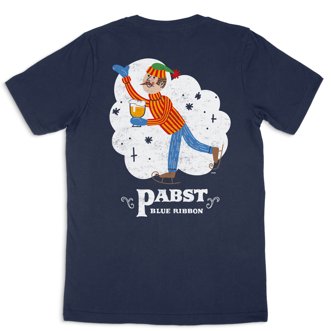 Pabst Blue Ribbon Vintage Holiday Tee