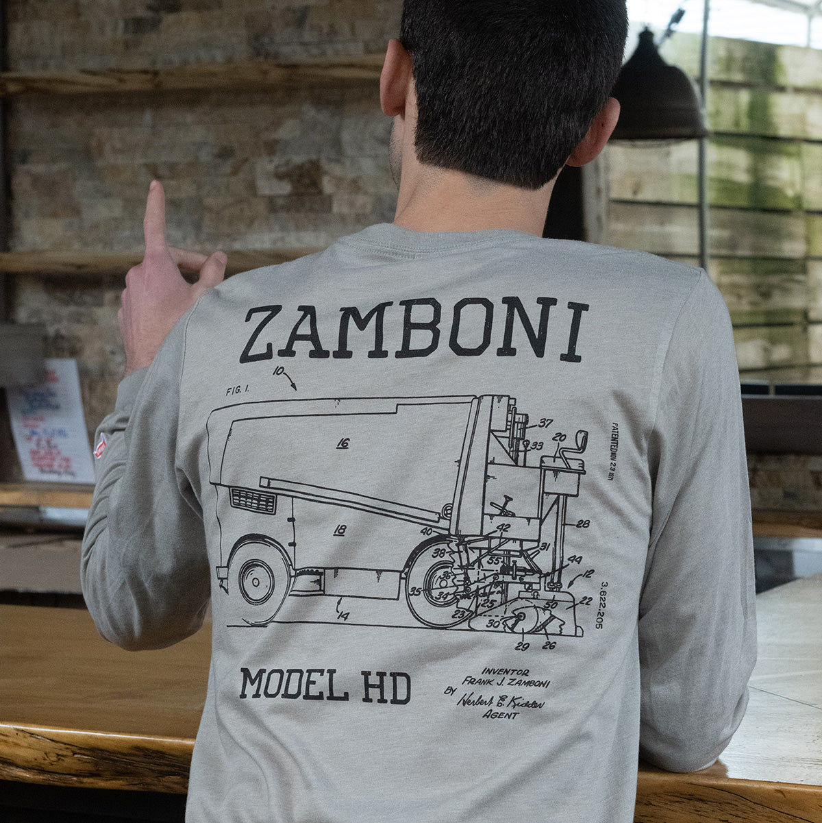 Zamboni Patent Long Sleeve - Streaker Sports