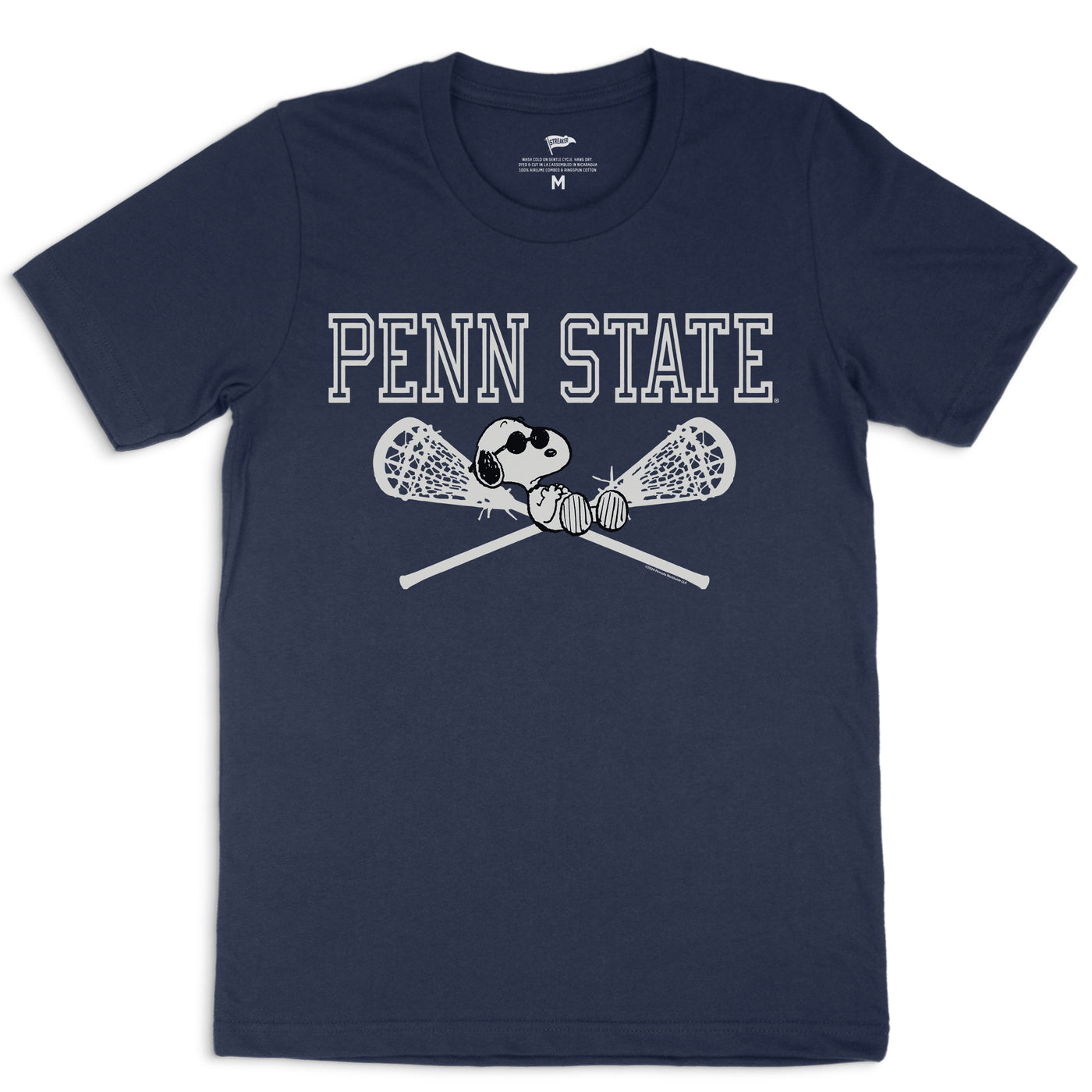 Peanuts x Penn State Lacrosse Tee