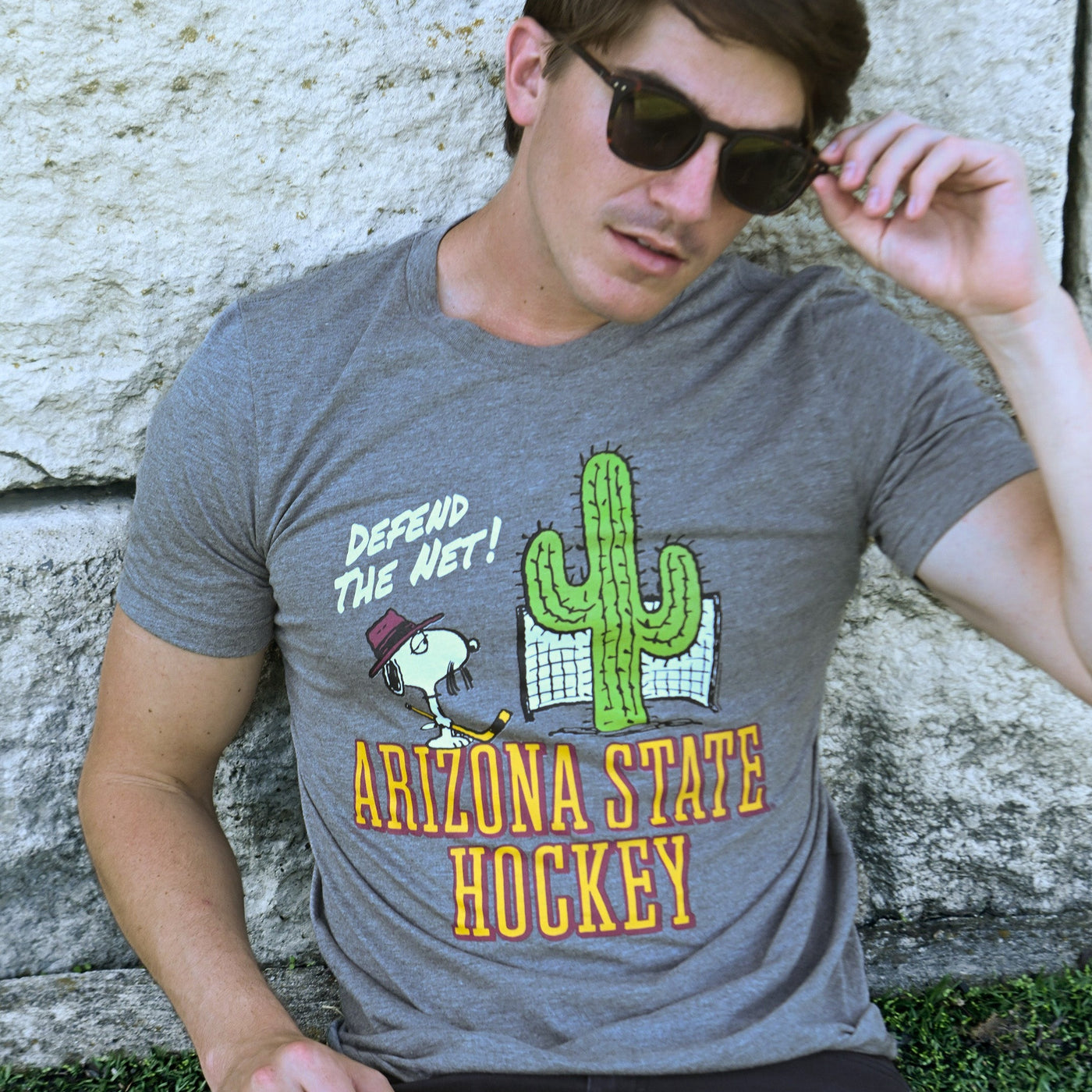 Peanuts x Arizona State Desert Hockey Tee - Streaker Sports