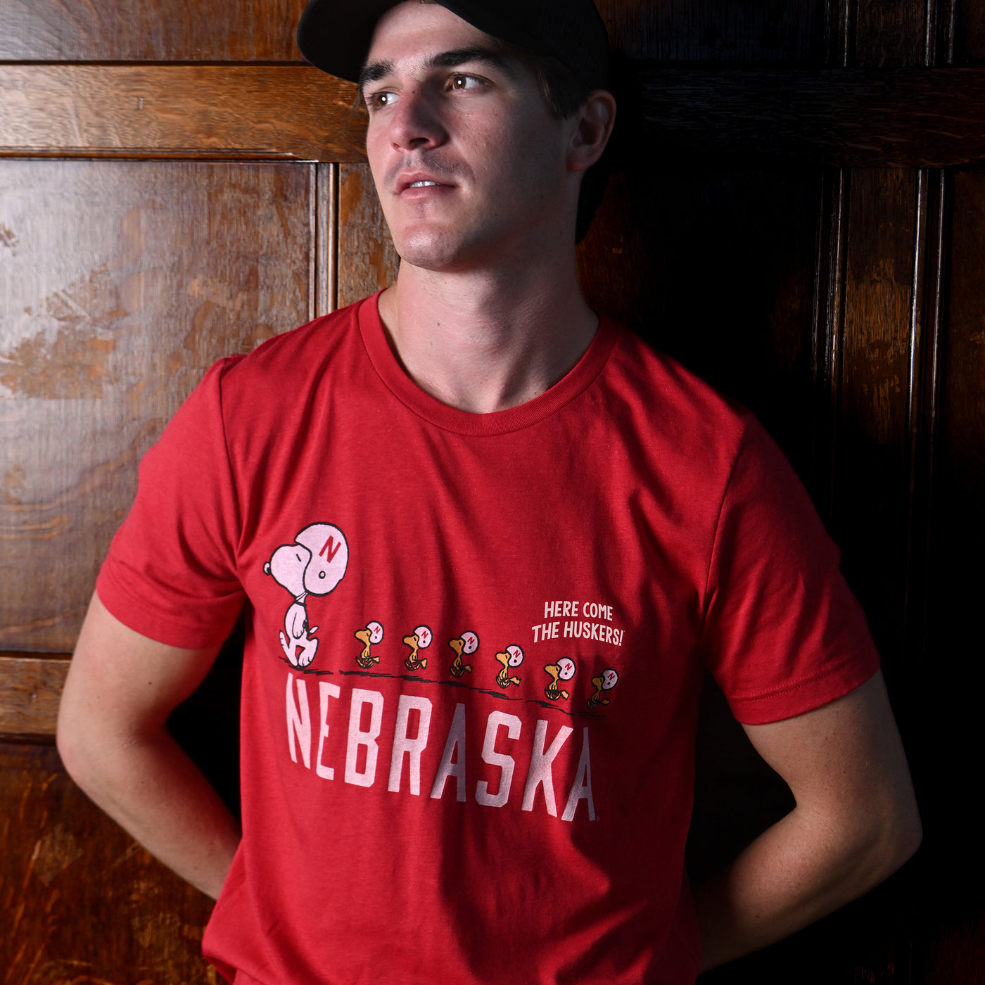 Peanuts x Nebraska Snoopy's Football Team Tee - Streaker Sports