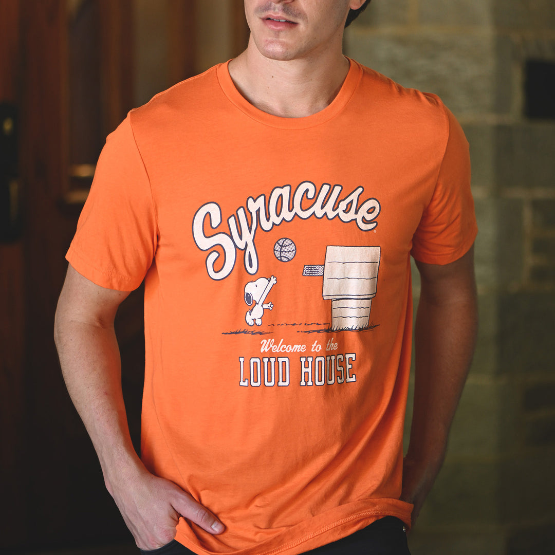 Streaker Sports Peanuts x Syracuse Tee: Embrace College Life in Style