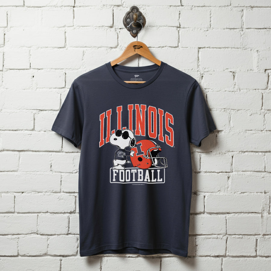 トップス Butcher Products football tee Peanuts x Illinois Joe Cool Football Tee – Streaker Sports