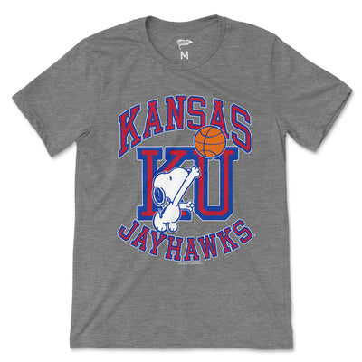Peanuts x Kansas Basketball Tee - Streaker Sports