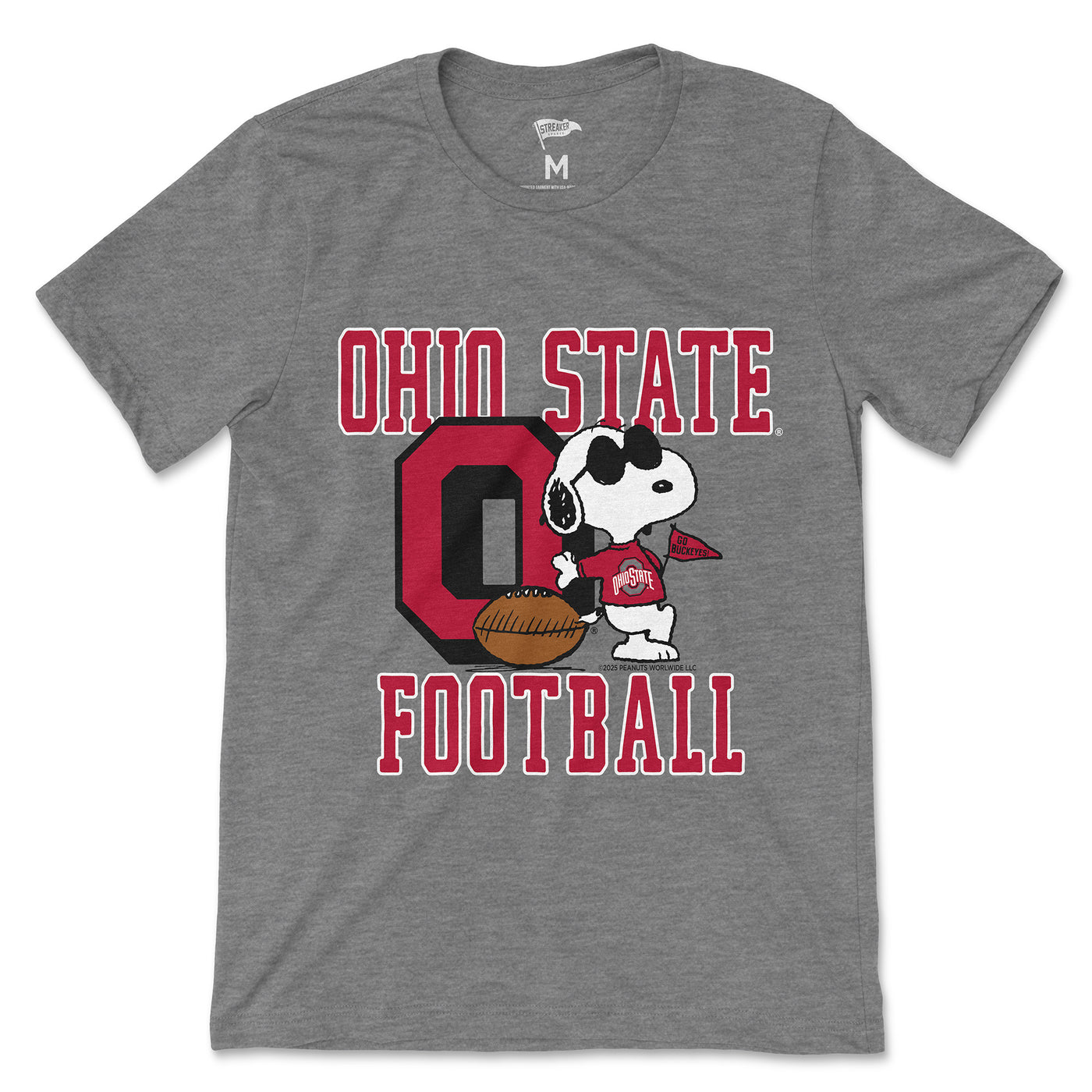 Peanuts x Ohio State Joe Cool Football Tee - Streaker Sports