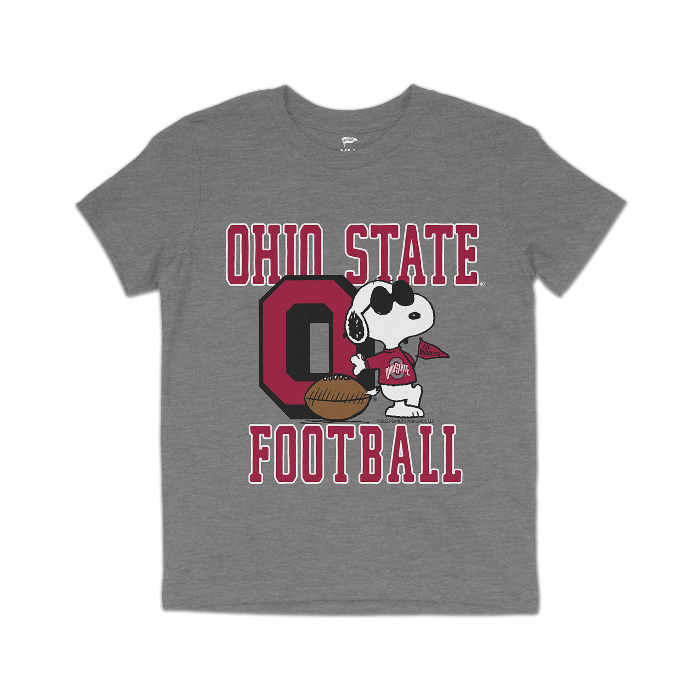 Peanuts x Ohio State Joe Cool Football Youth Tee - Streaker Sports