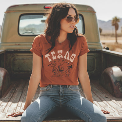 Peanuts x Texas Baseball Tee - Streaker Sports