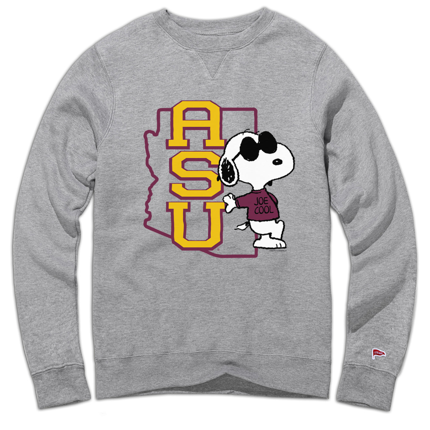 Peanuts x Arizona State Joe Cool Crewneck Sweatshirt - Streaker Sports