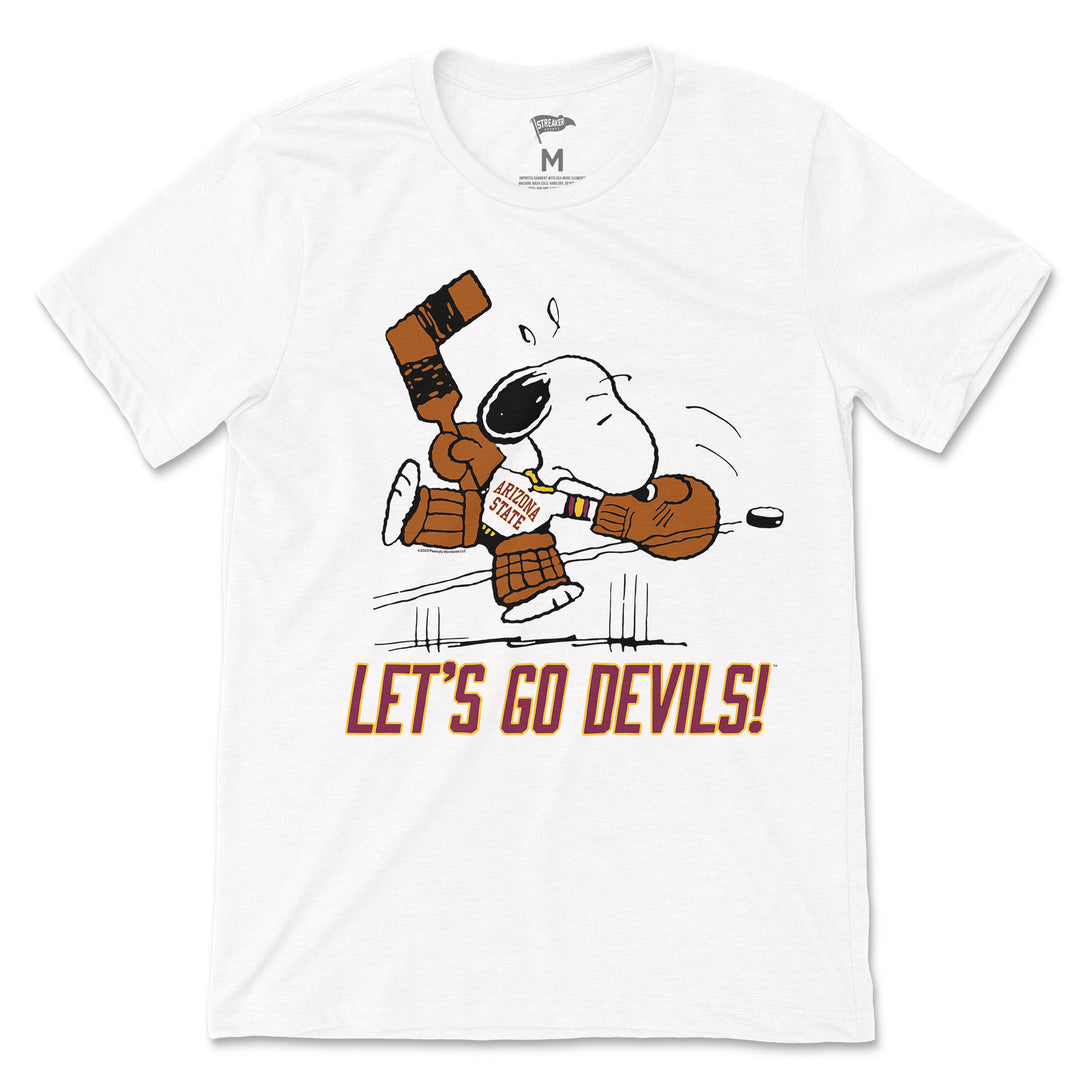Peanuts x Arizona State Snoopy Goalie Tee | Vintage Collegiate