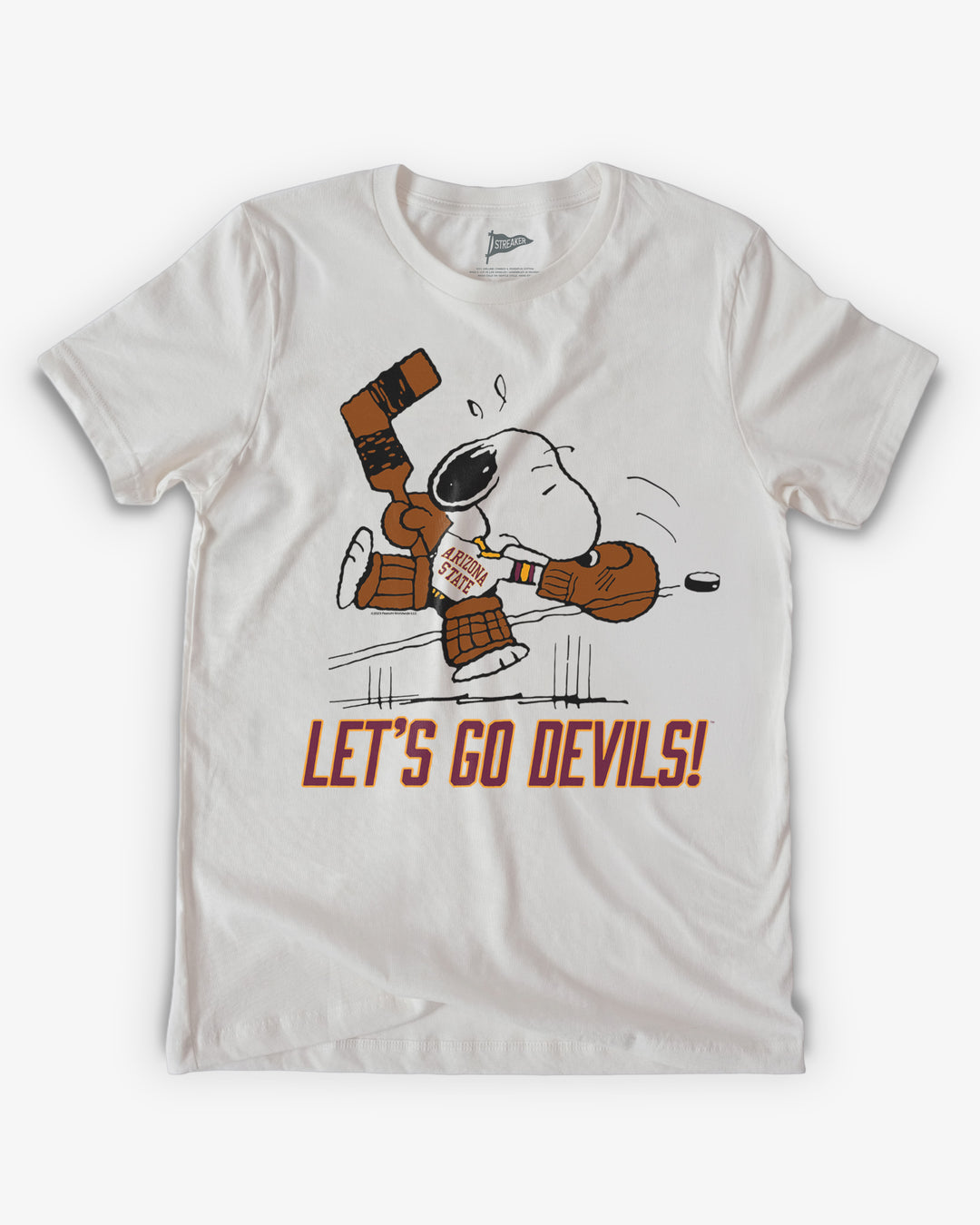 Peanuts x Arizona State Snoopy Goalie Tee | Vintage Collegiate