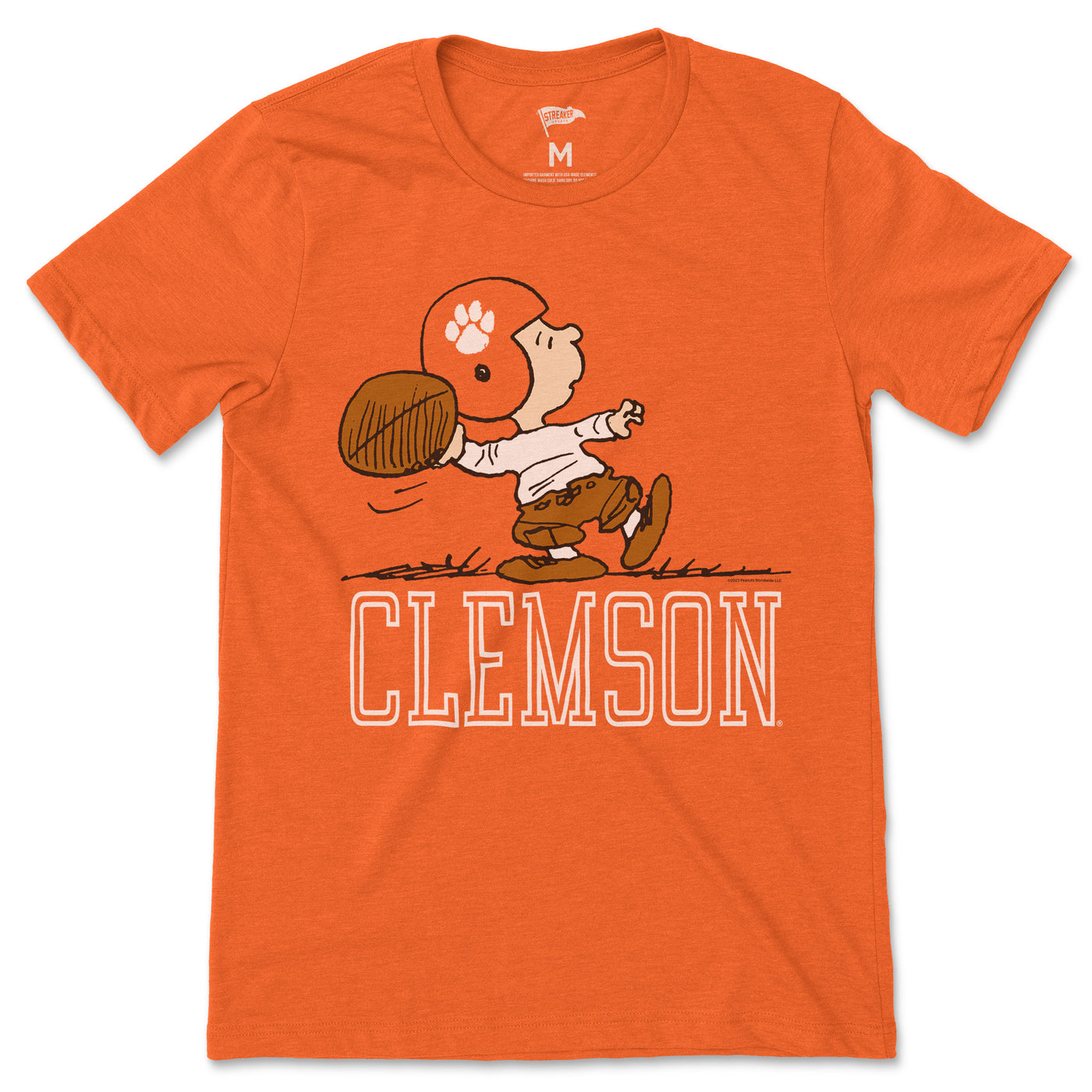 Peanuts x Clemson Quarterback Tee - Streaker Sports