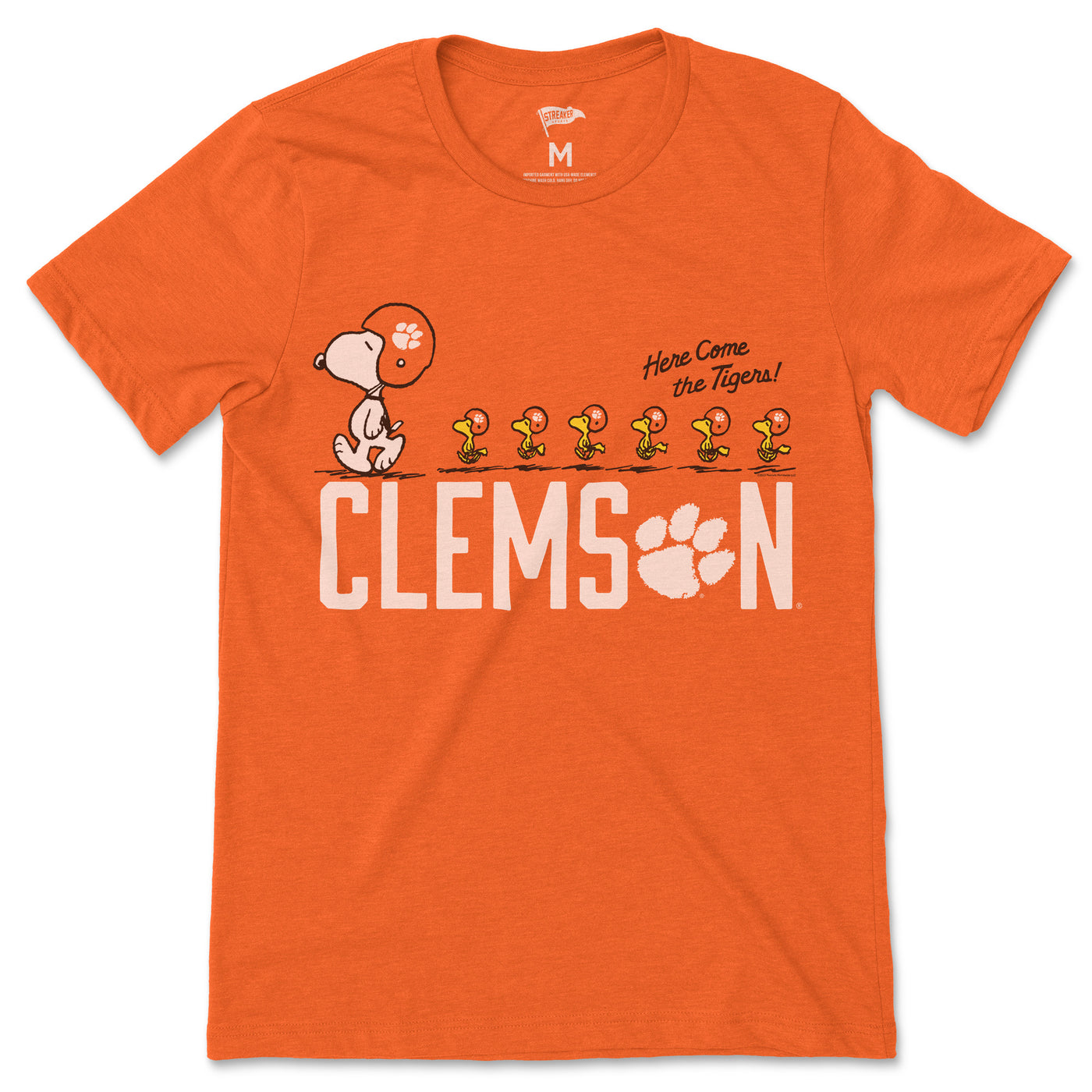 Peanuts x Clemson Snoopy's Football Team Tee - Streaker Sports