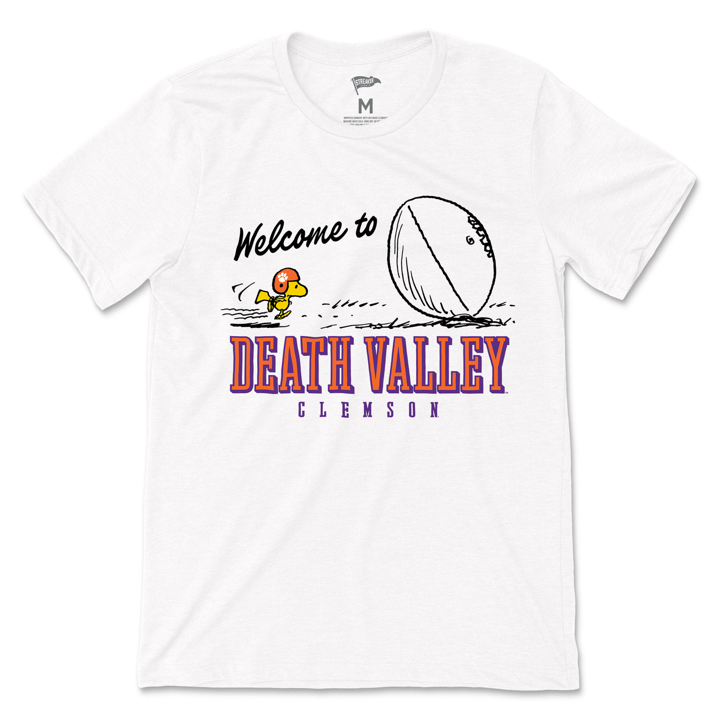 Peanuts x Clemson Welcome to Death Valley Tee - Streaker Sports