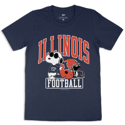 Peanuts x Illinois Joe Cool Football Tee - Streaker Sports