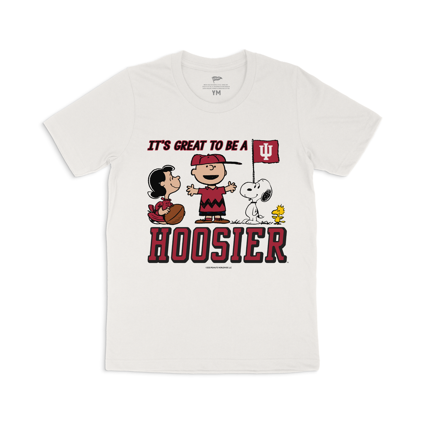 Peanuts x Indiana It's Great To Be A Hoosier Youth Tee