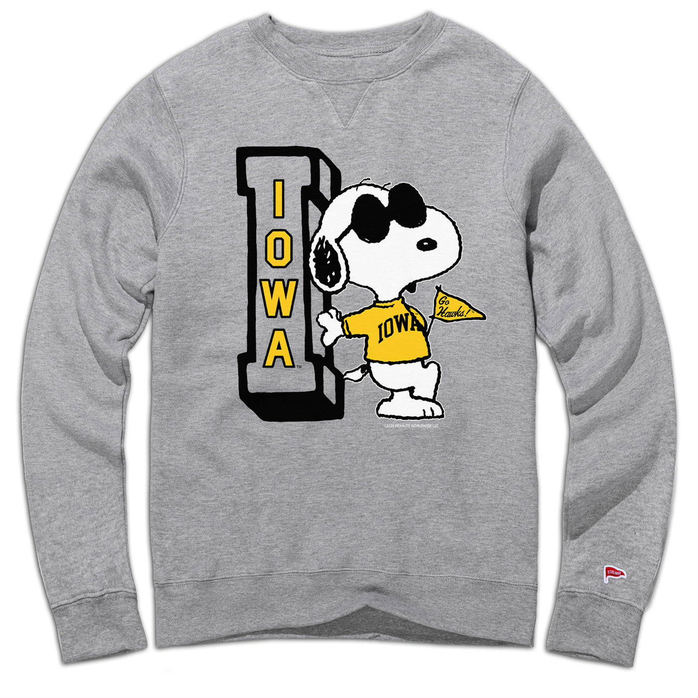 Peanuts x Iowa Joe Cool Crewneck Sweatshirt - Streaker Sports