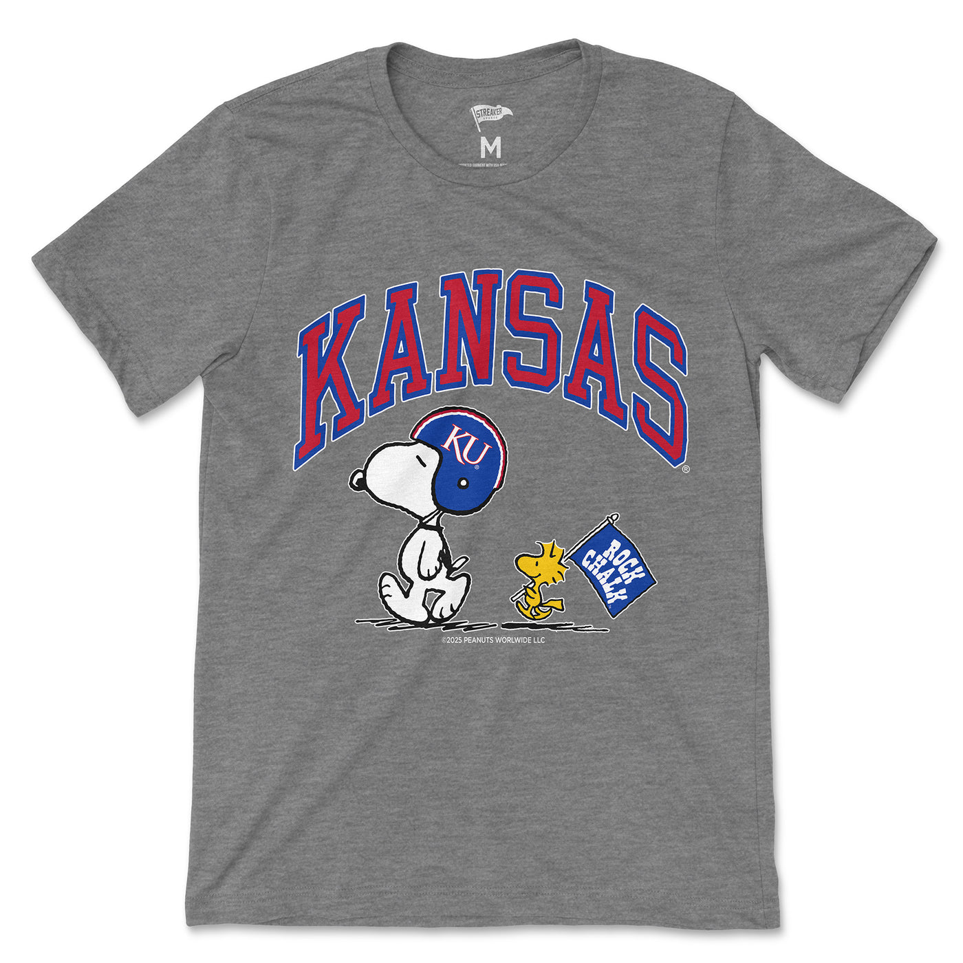 Peanuts x Kansas Football Tee - Streaker Sports