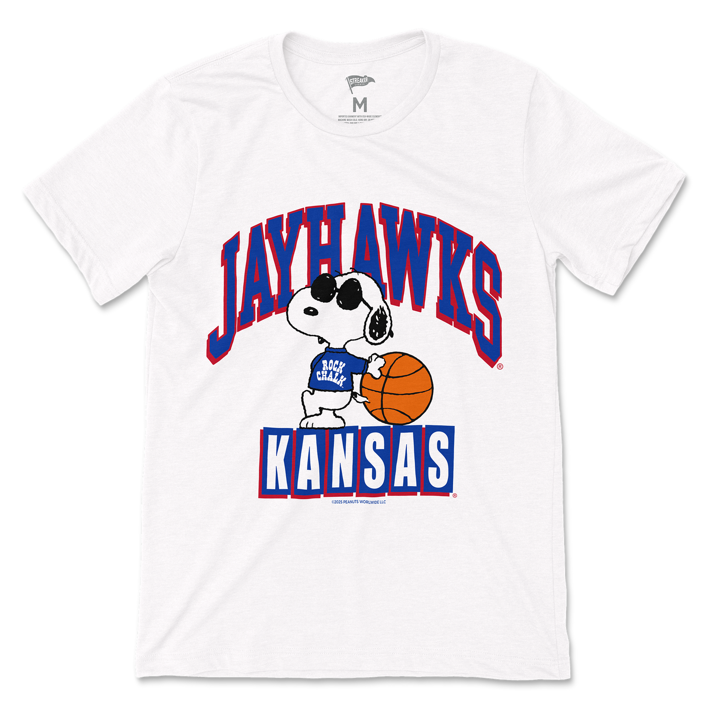 Peanuts x Kansas Joe Cool Basketball Tee - Streaker Sports