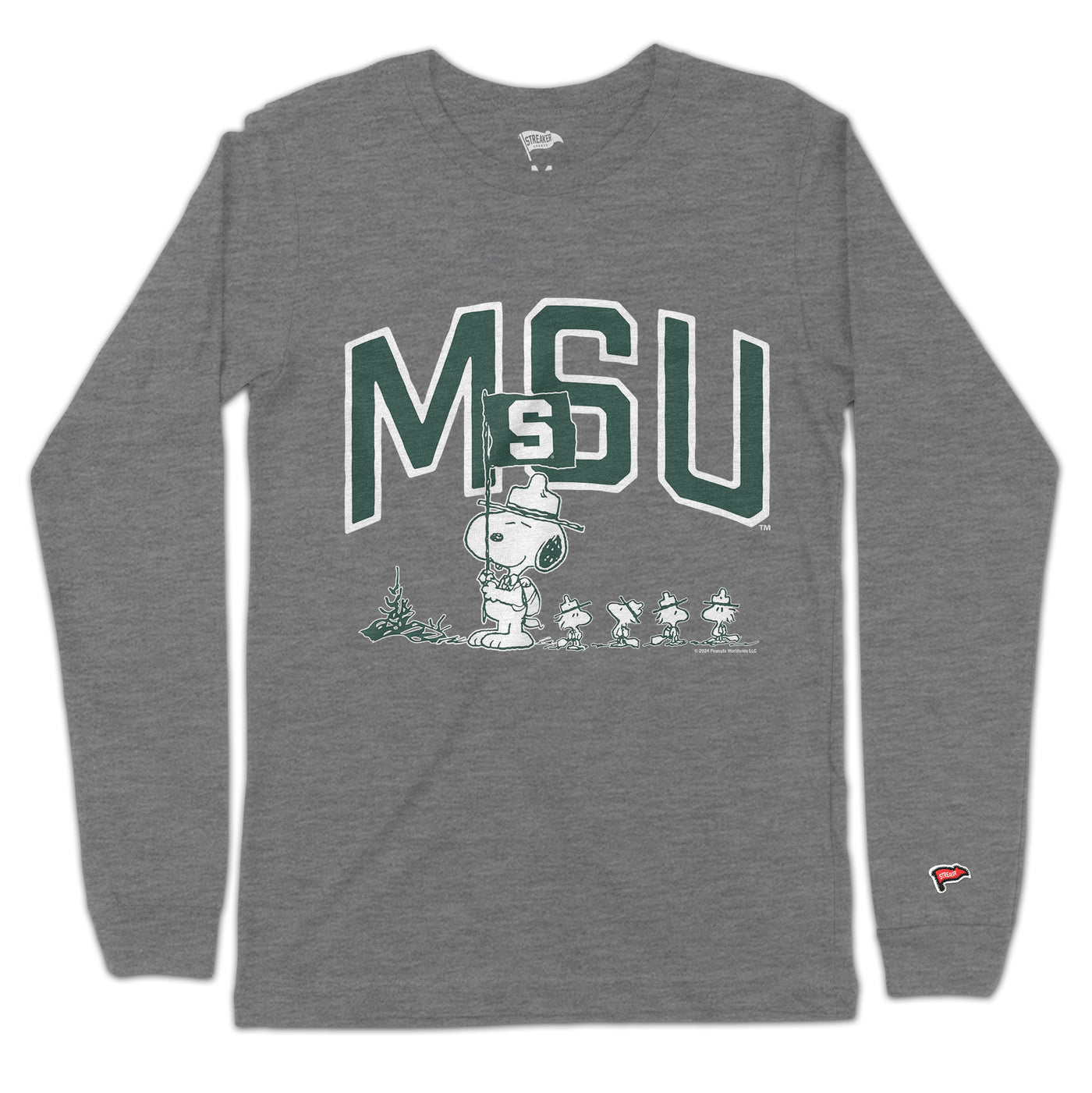 Peanuts x Michigan State Beagle Scouts Long Sleeve - Streaker Sports