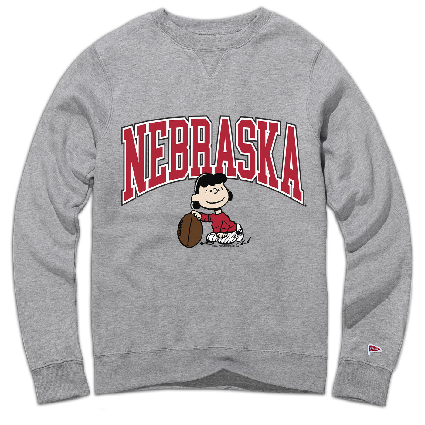 Peanuts x Nebraska Lucy Football Crewneck Sweatshirt - Streaker Sports