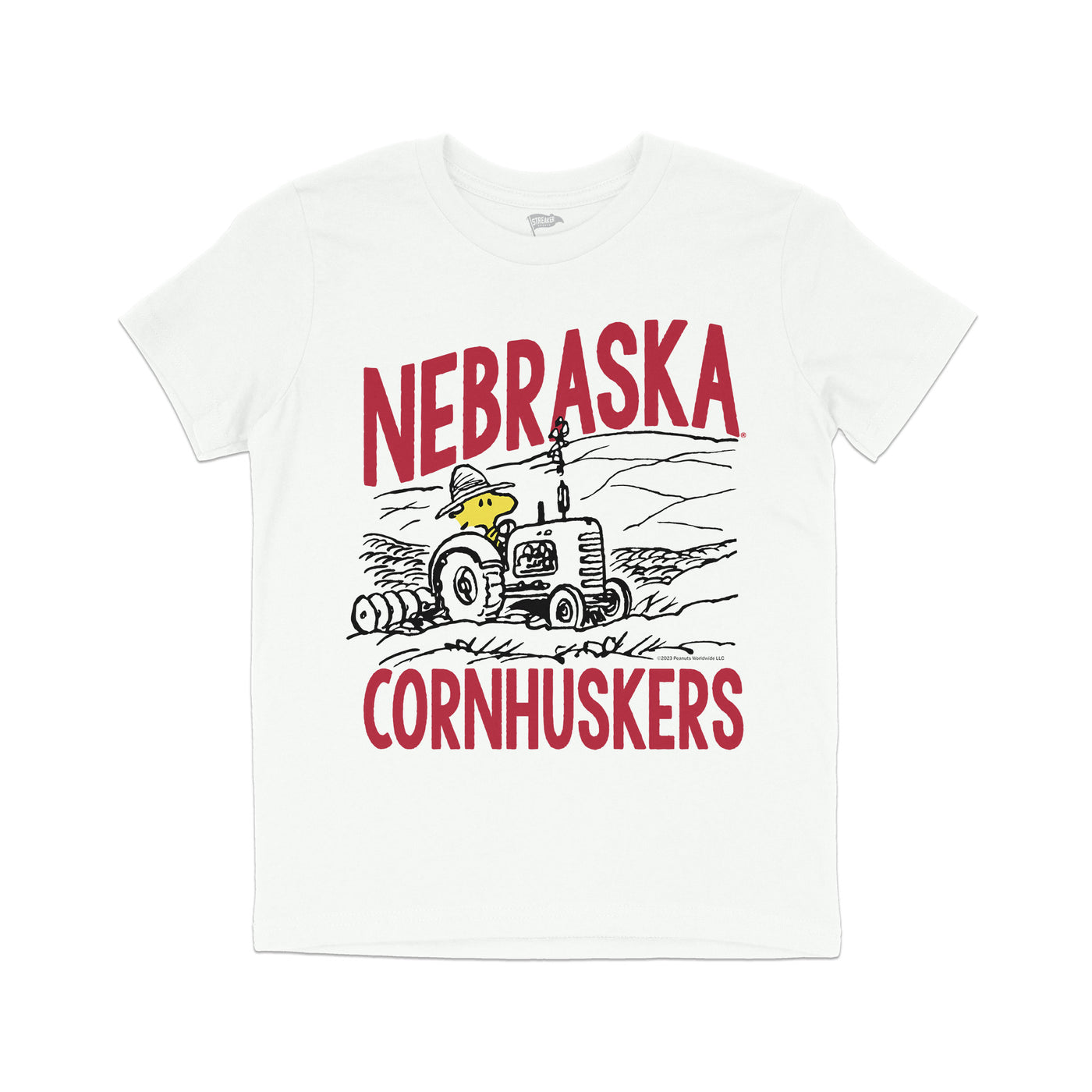 Peanuts x Nebraska Woodstock Farmer Youth Tee - Streaker Sports