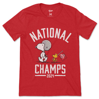 Peanuts x Ohio State 2024 Football National Champs Tee - Streaker Sports