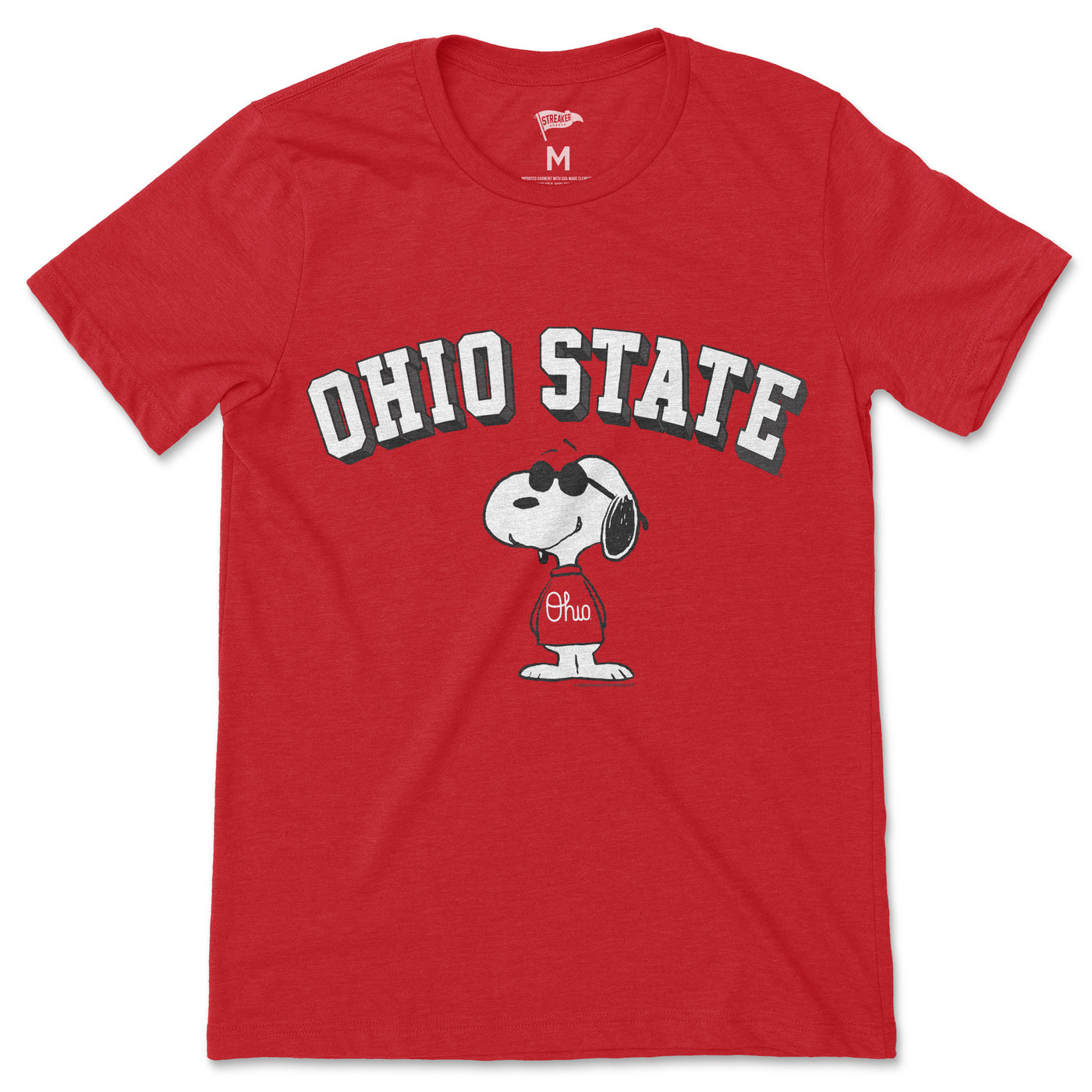 Peanuts x Ohio State Joe College Tee - Streaker Sports