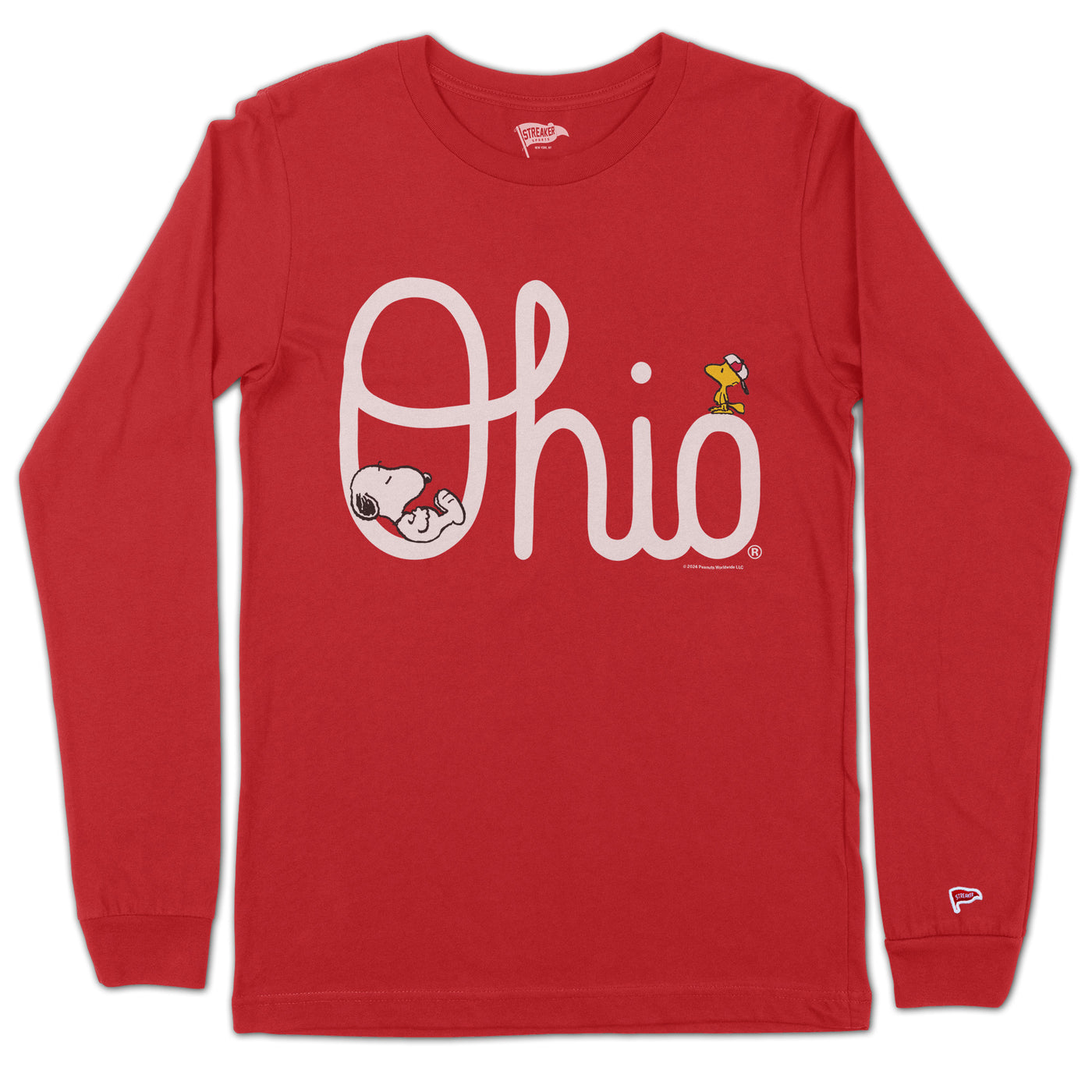 Peanuts x Ohio State Script Ohio Long Sleeve - Featuring Snoopy ...