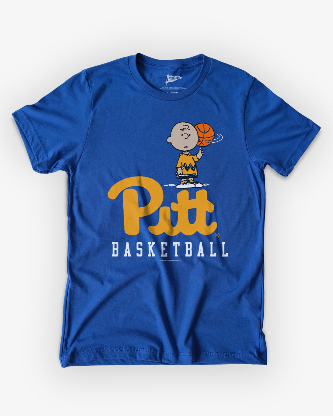 Peanuts Pitt Chuck Basketball Tee | Streaker Sports