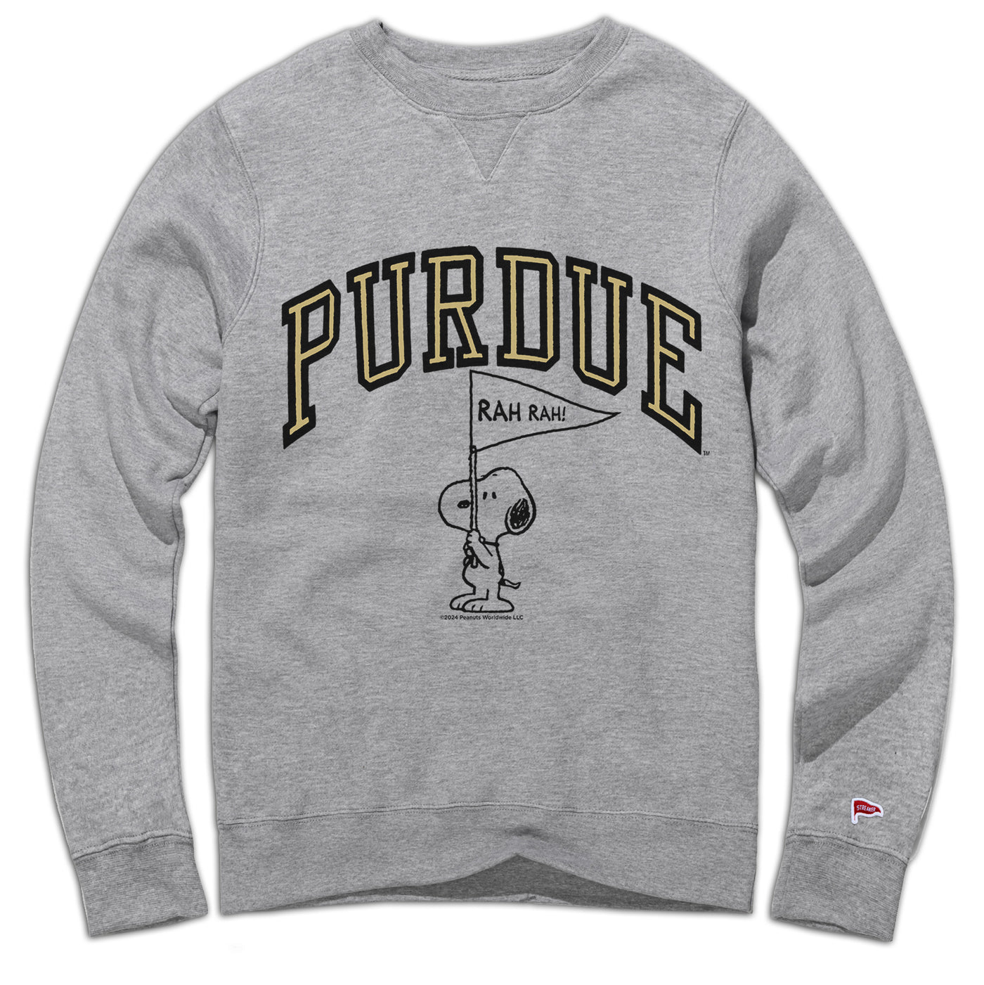 Peanuts x Purdue Spirit Crewneck Sweatshirt| Peanuts x Streaker Sports