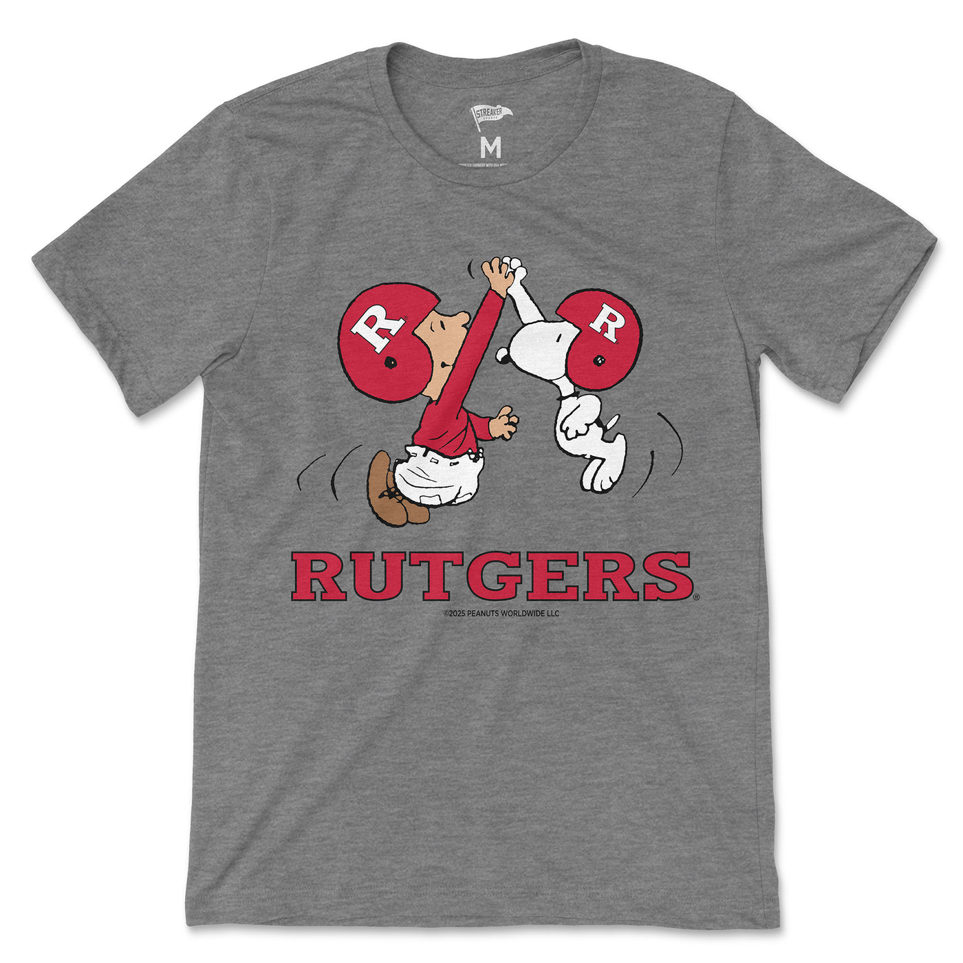 Peanuts x Rutgers Football Tee - Streaker Sports