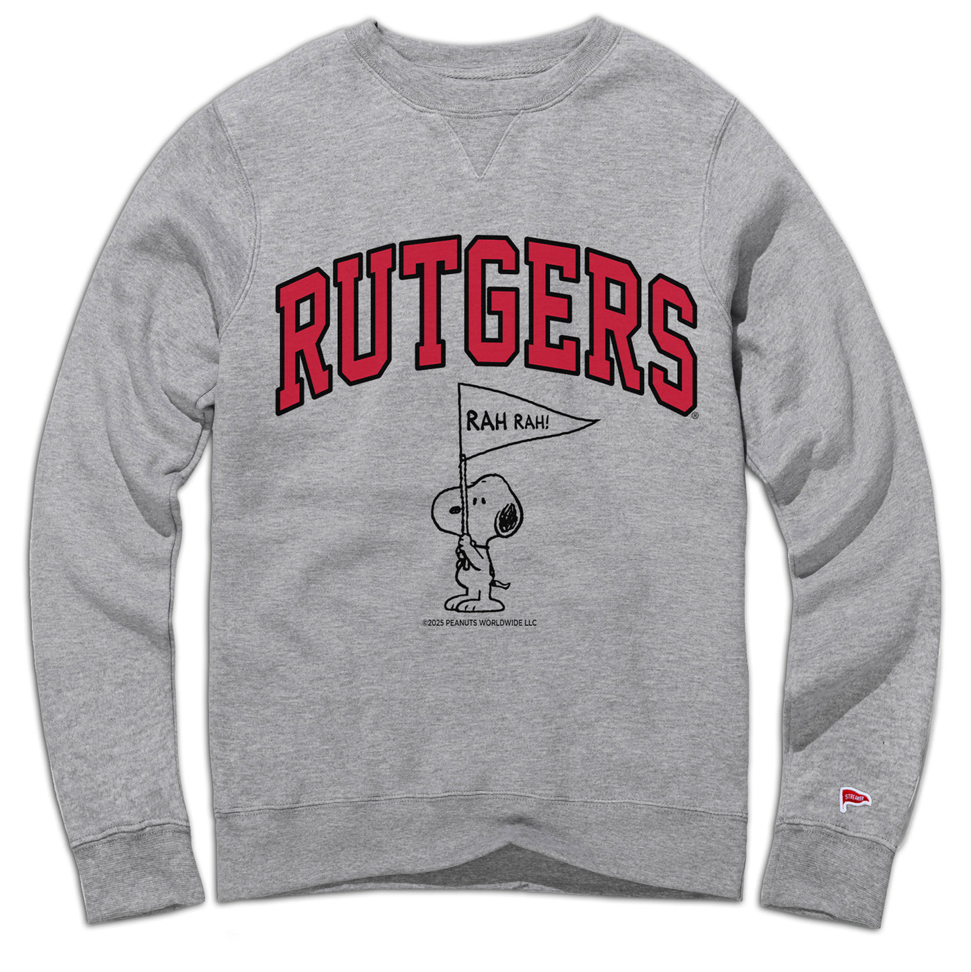 Peanuts x Rutgers Spirit Crewneck Sweatshirt - Streaker Sports