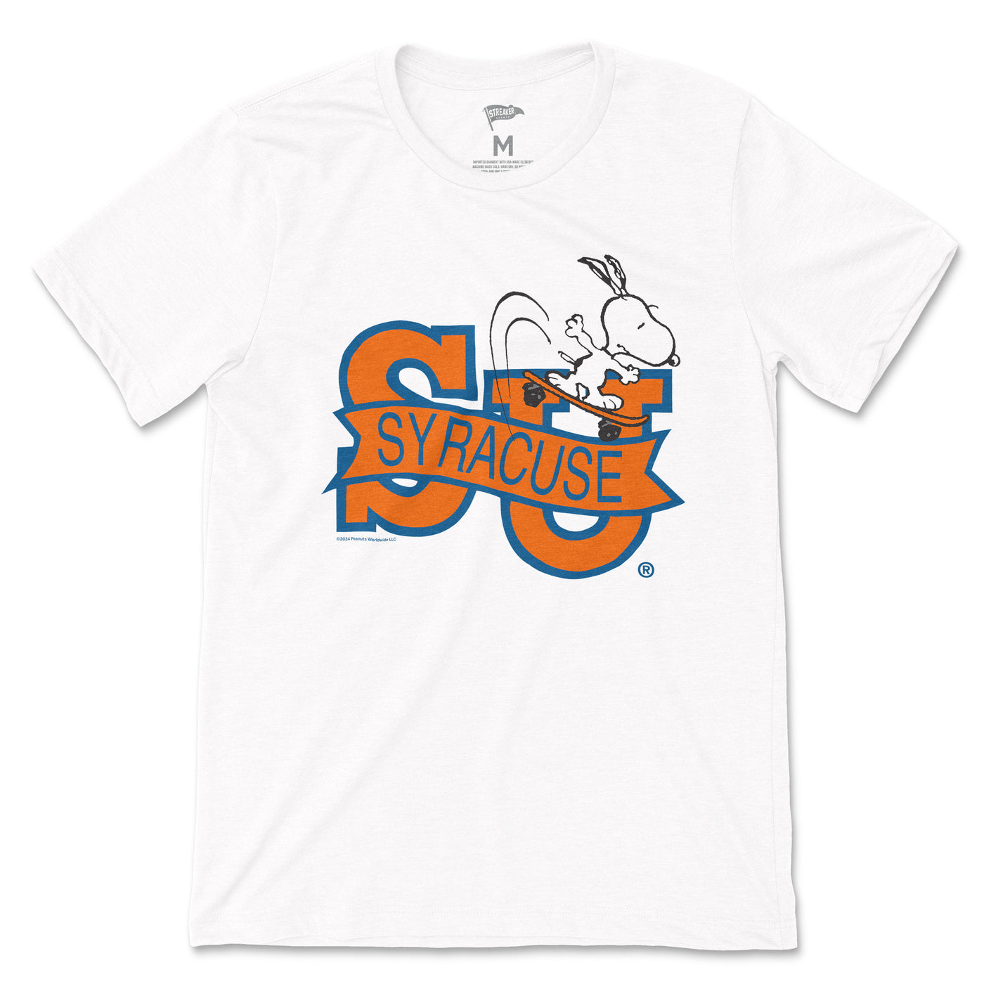 Peanuts x Syracuse Skateboard Snoopy Tee - Streaker Sports