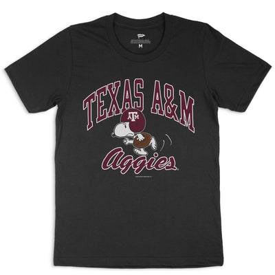 Peanuts x Texas A&M Football Tee - Streaker Sports