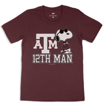Peanuts x Texas Joe Cool 12th Man Tee - Streaker Sports