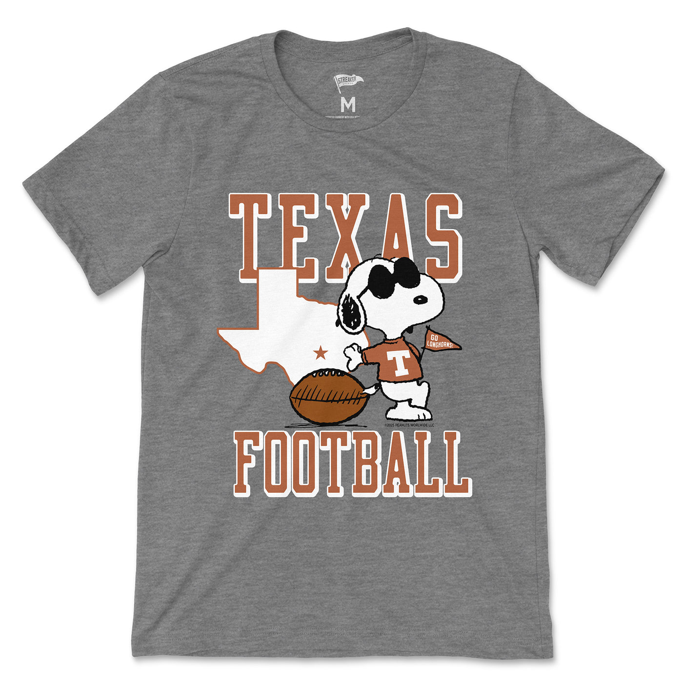 Peanuts x Texas Joe Cool Football Tee - Streaker Sports