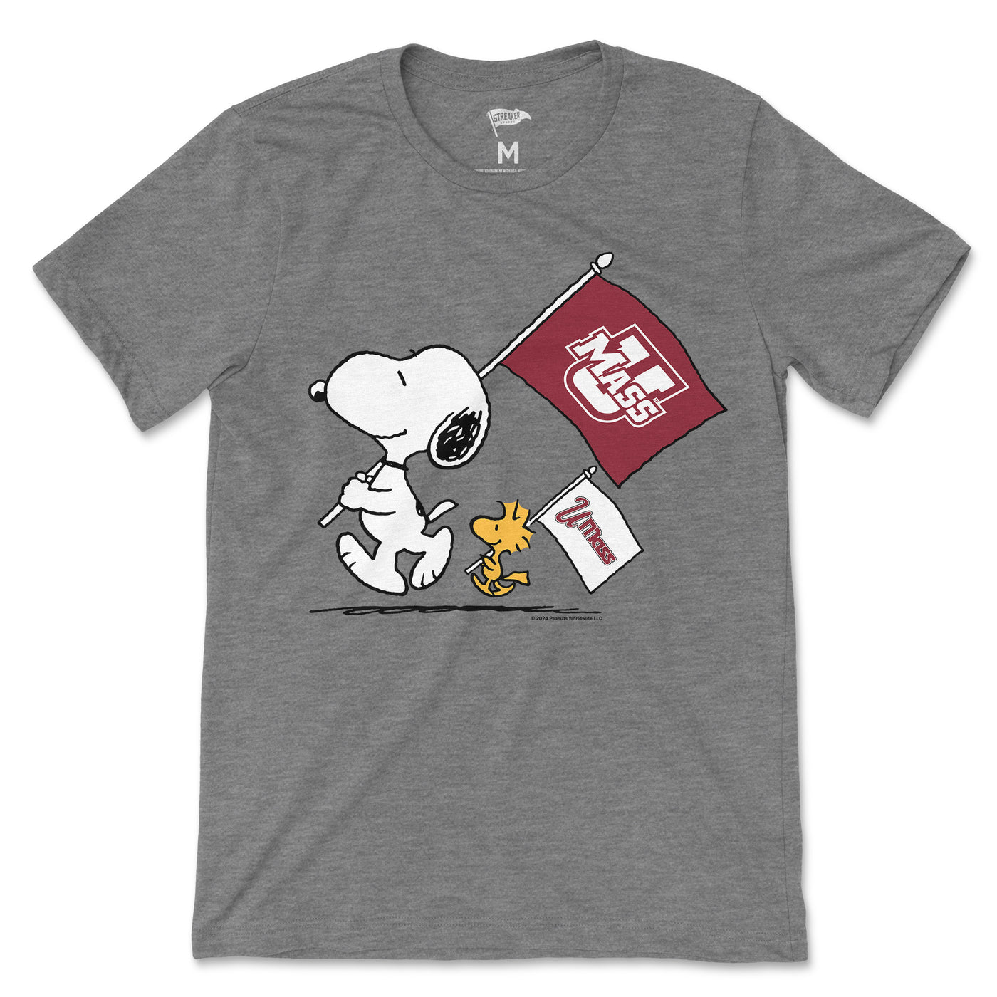 Peanuts x UMass Flags Tee - Streaker Sports