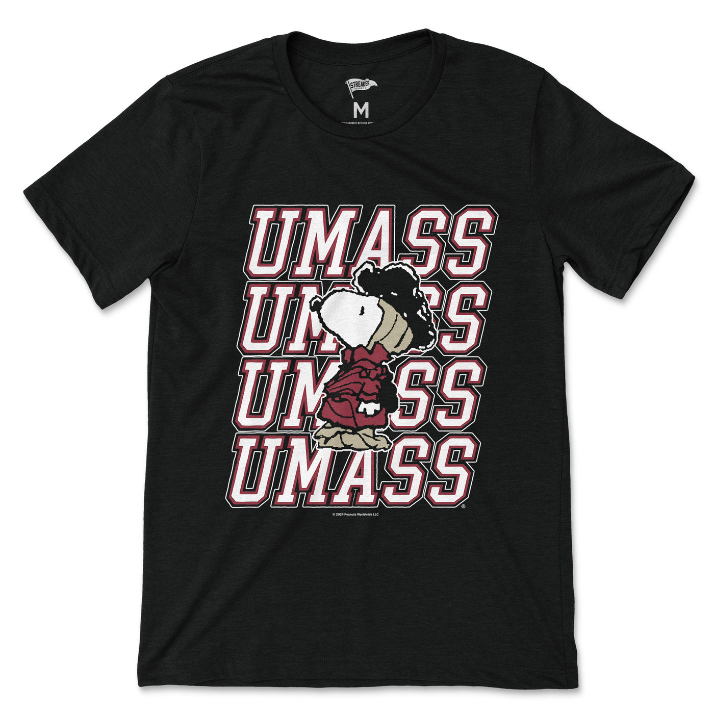 Peanuts x UMass Snoopy Minuteman Tee