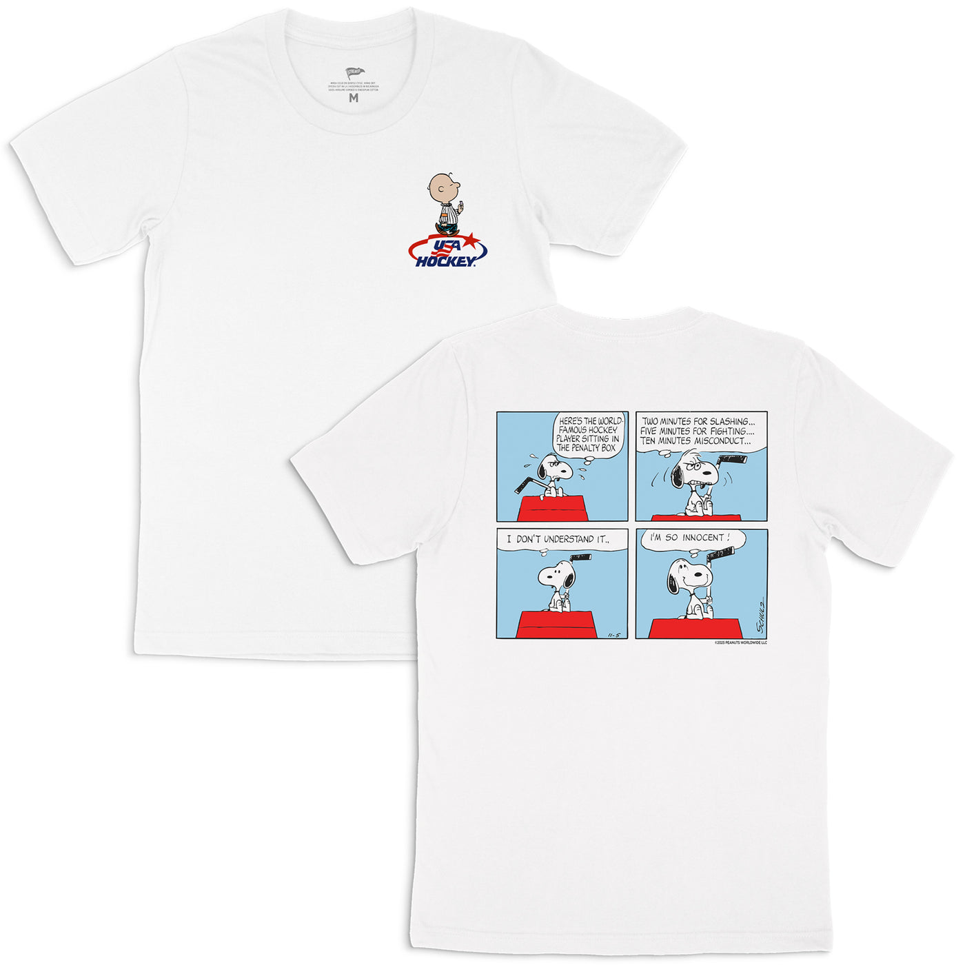 Peanuts x USA Hockey Penalty Box Tee