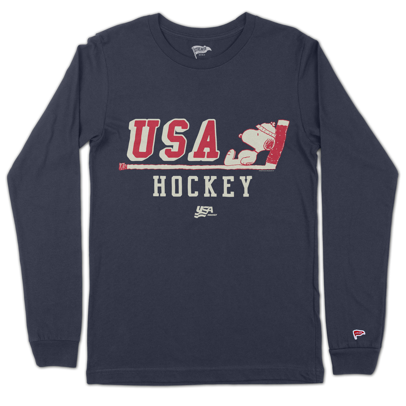 Peanuts x USA Hockey Snoopy Long Sleeve - Streaker Sports