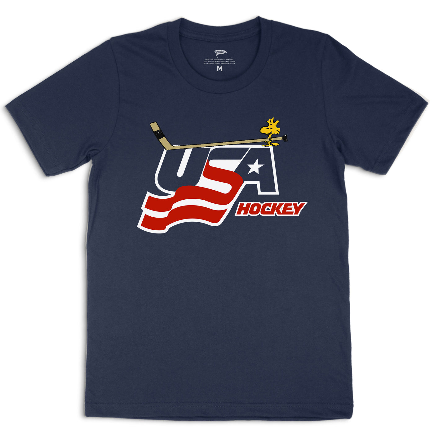 Peanuts x USA Hockey Woodstock Logo Tee