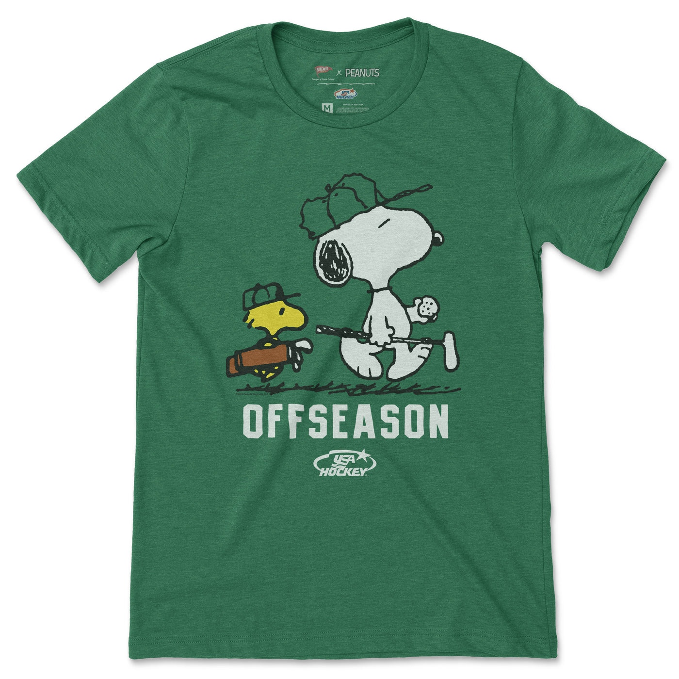 Streaker Sports x Peanuts USA Hockey Offseason Golf Tee - Streaker Sports