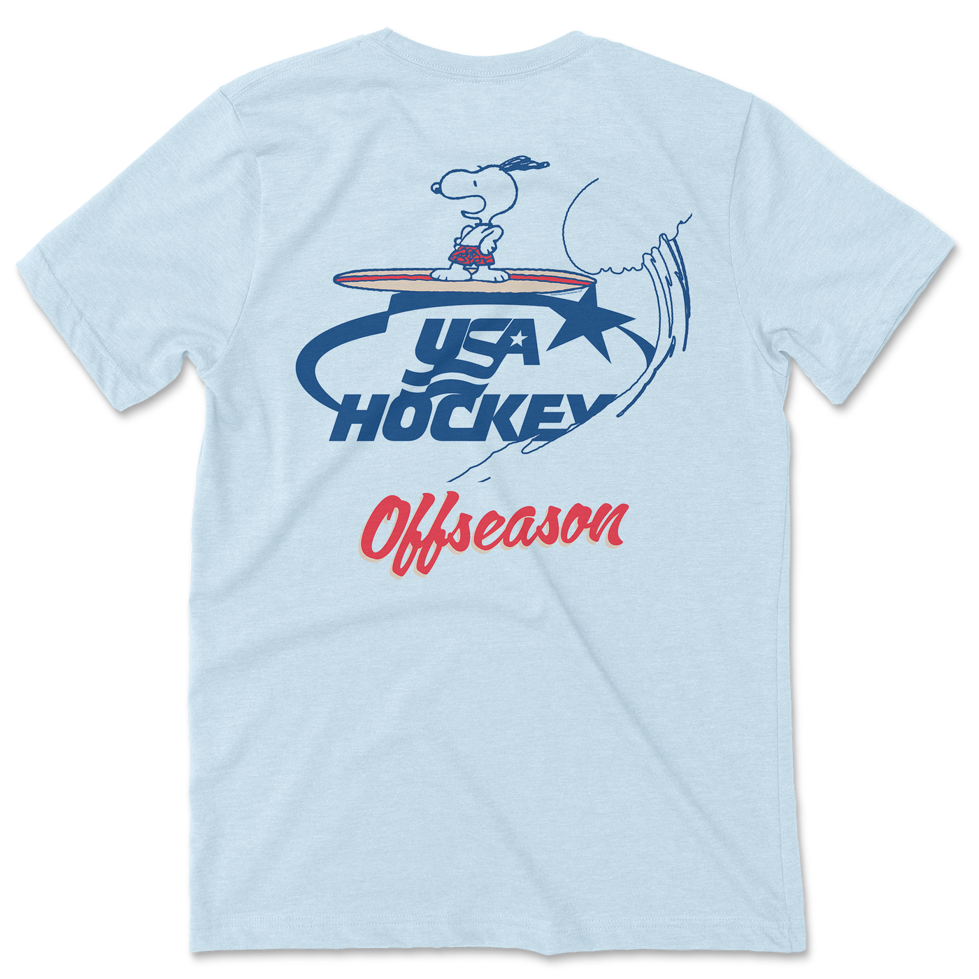 Streaker Sports x Peanuts USA Hockey Offseason Surf Tee - Streaker Sports