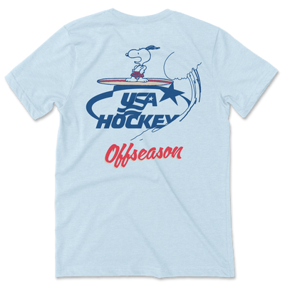 Streaker Sports x Peanuts USA Hockey Offseason Surf Tee - Streaker Sports