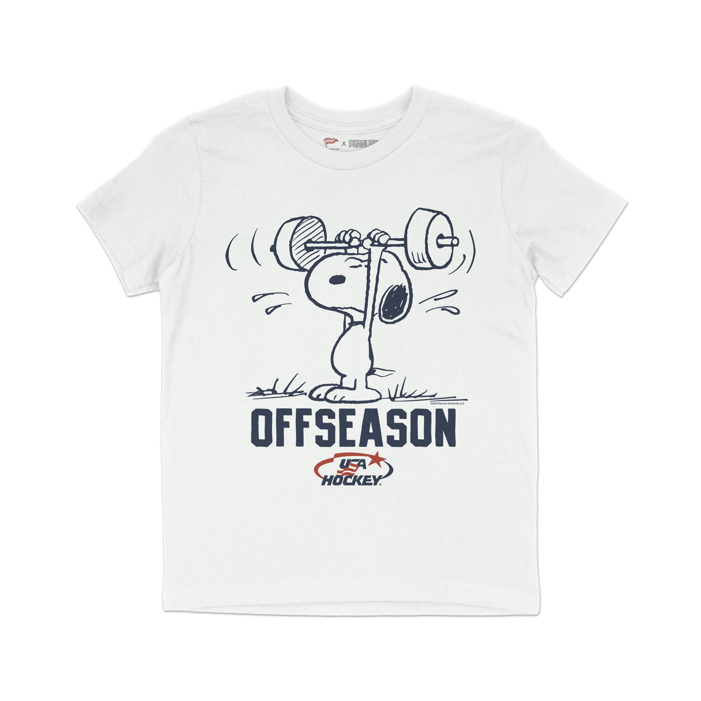 Streaker Sports x Peanuts USA Hockey Offseason Training Youth Tee - Streaker Sports