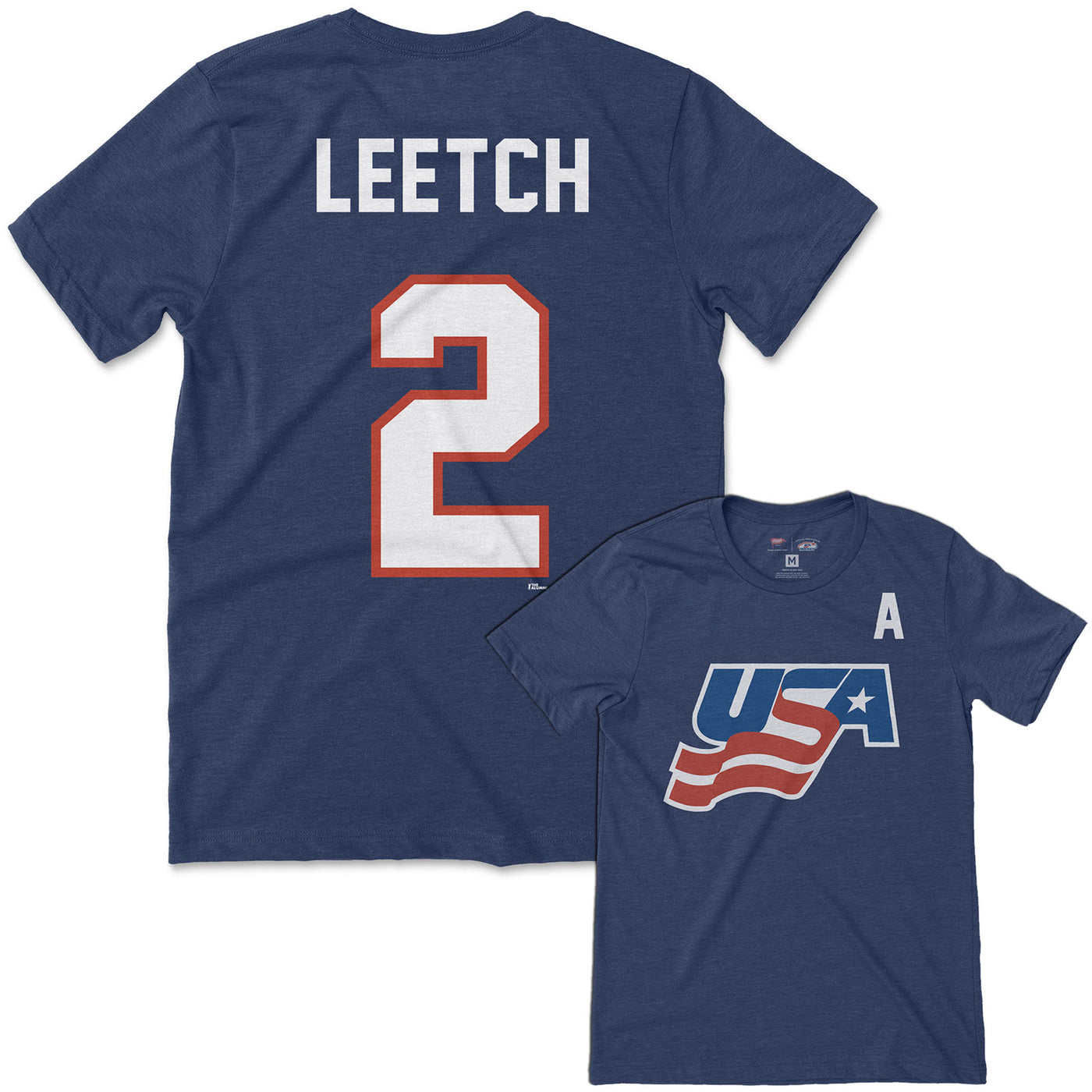 Team USA Brian Leetch Jersey Tee - Streaker Sports