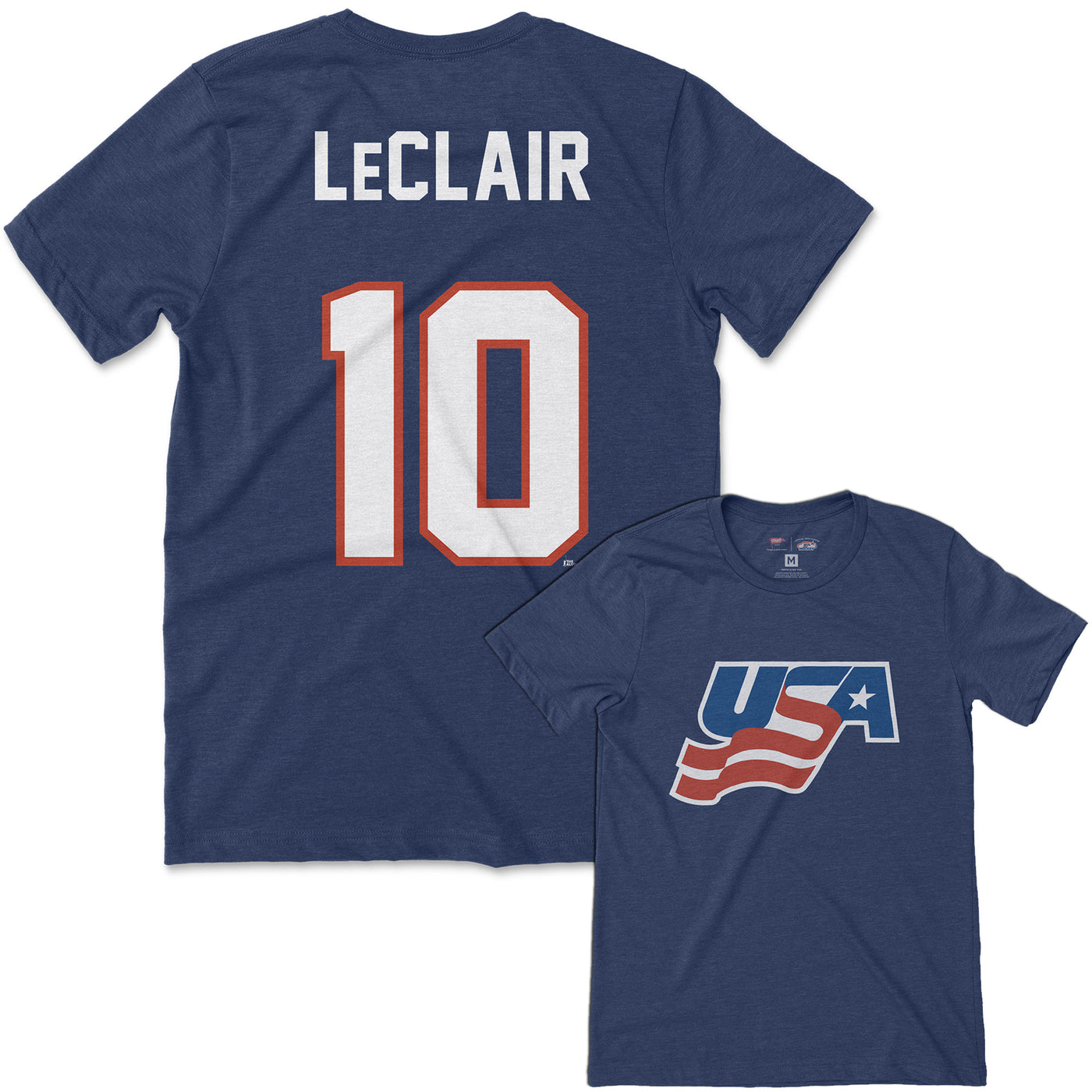 Team USA John LeClair Jersey Tee - Streaker Sports